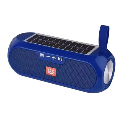 T&G TG182 Solar Charging Portable Stereo speakers Wireless Bluetooth With Mic Outdoor Loudspeaker Waterproof FM Radio Soundbar