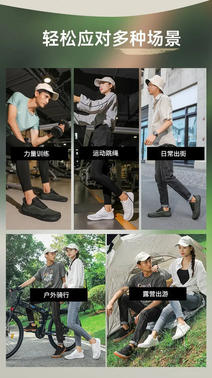 Sommer Breite Schuhe Männer Barfuß Breite Kappe Weichen Sohlen Outdoor Jogging Lace Up Casual Sneaker Atmungsaktive Laufschuhe Tenis Jeans