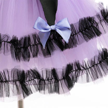 Kleinkind Halloween Kostüm Mädchen Cosplay Hexe Kürbis Skelett Druck Bowknot Kleid Kinder Festival Party Performance Kleidung.