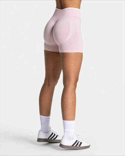 Women's Seamless Gym Solid Color Sports Shorts White Waist Tight High Waist Hip Lifting Yoga Pants Running Sports Shorts