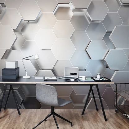 Benutzerdefinierte papel de parede 3d hintergrund Geometrische figur beule tapete friseur büro rezeption wand papier heimwerker