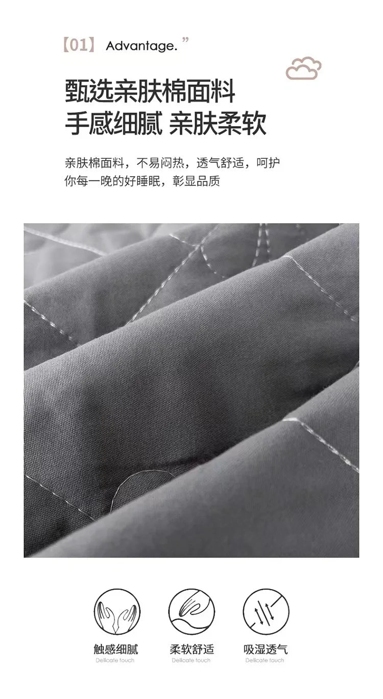 Flower Pattern Adjustable Fitted Sheet Quilted Cotton Fabric Mattress Protector With Elastic Band 90/120/150/180 Solid Color Bed.