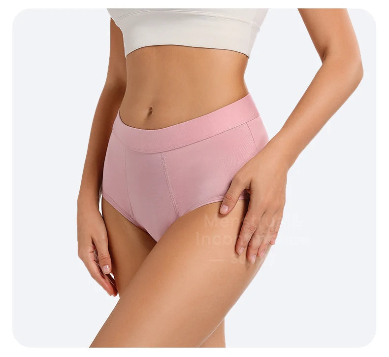 High Waist Menstrual Panties for Women 4-Layer Leakproof Protection Fast Absorbent Period Panties Heavy Flow Briefs.