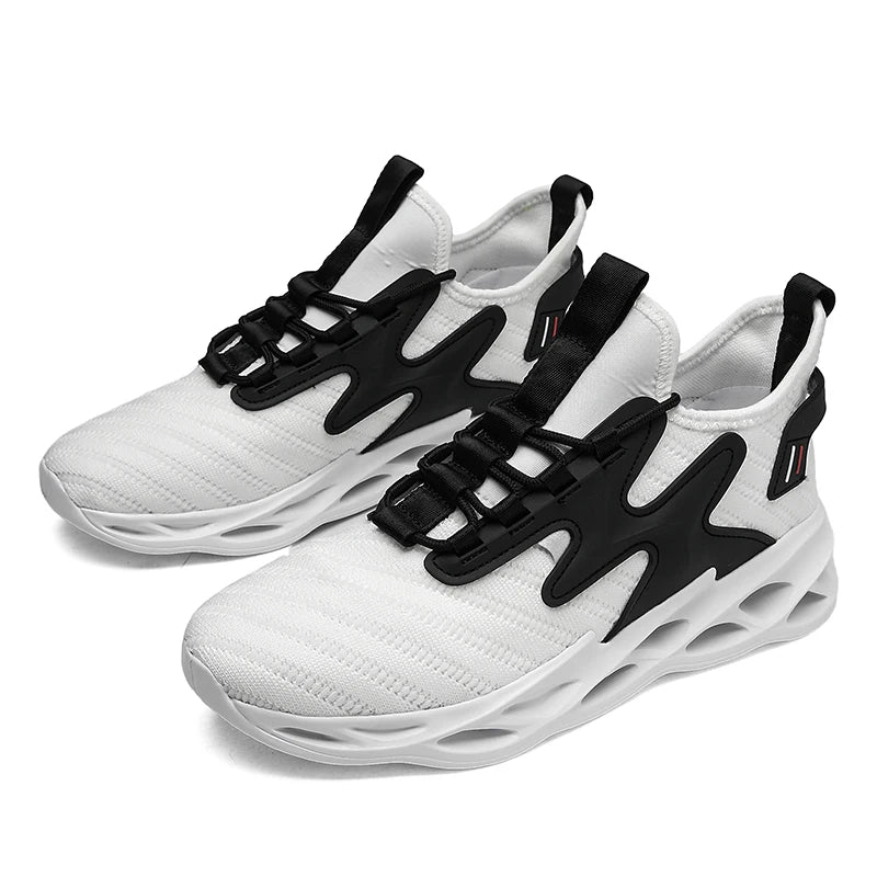 YRZL Sports Shoes Men Mesh Breathable Athletic Sneakers Lightweight Soft Sole Comfortable Walking Running Shoes for Men Non Slip.