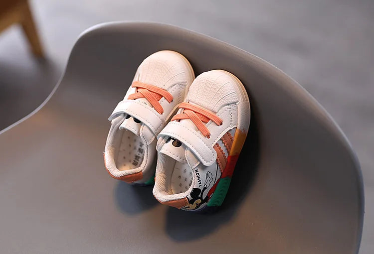 Cartoon Mickey Children Shoes For Boys Girls Sport Sneakers Kids Leisure Autumn Casual Shoes Breathable Running Toddler.