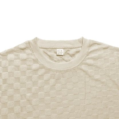 European and American Oversized Fashion Brand Men's Summer New Chessboard Plaid Loose Sports and Leisure Two-Piece Set