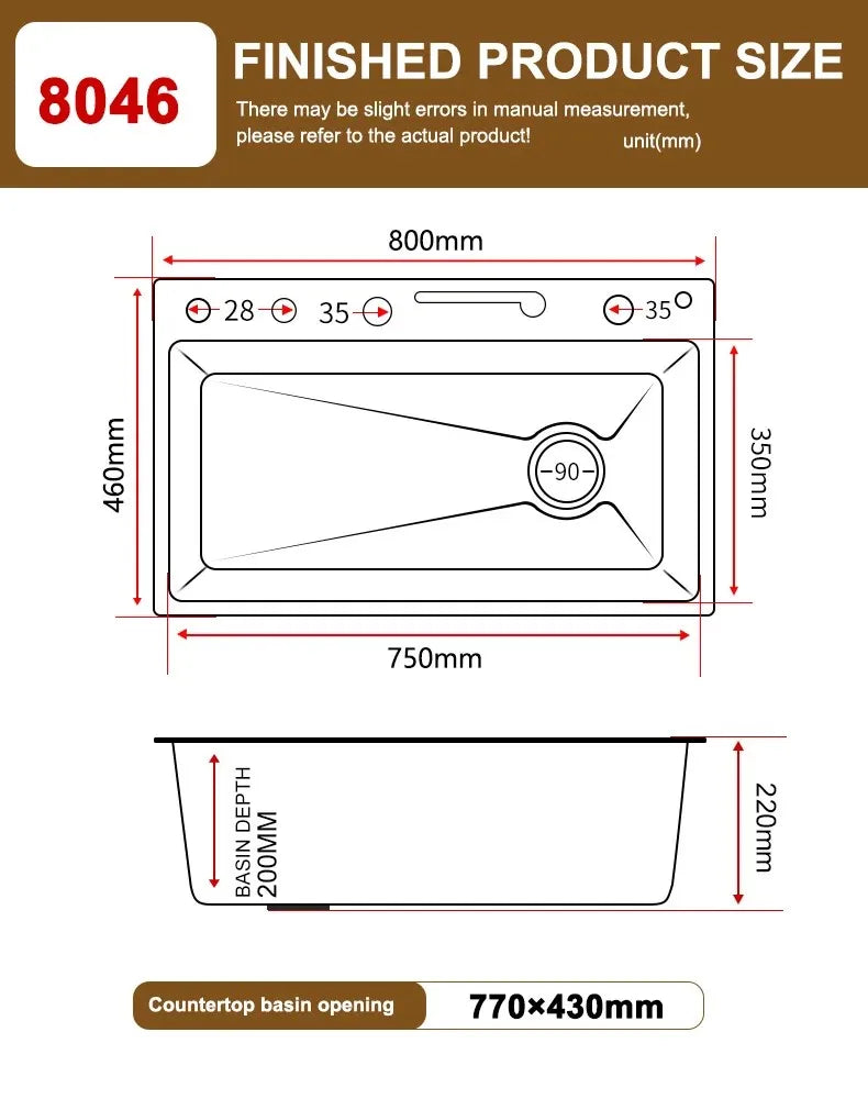 Wasserfall-Küchenspüle aus Edelstahl, multifunktional, groß, Einzelschlitz, Geschirrspülbecken, Küchenrenovierung