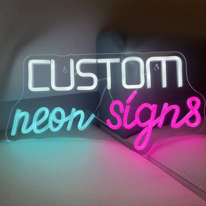 Custom Neon Sign Led Light Personalized Custom Logo Wall Decor Neon Sign For Store Wedding Happy Birthday Party Bar Neon Sign.