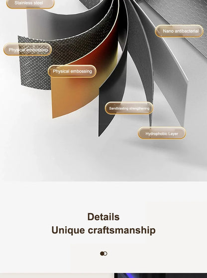 Küchenspüle, Wasserfall-Waschbecken aus Edelstahl, extra großer Einzelschlitz mit Digitalanzeige, Wasserhahn-Set für die Küche