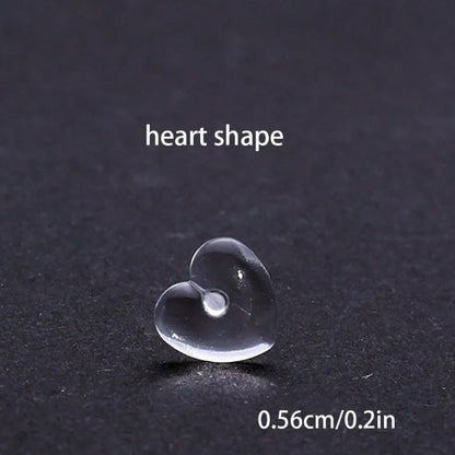2/100Pcs Mini Resin Ear Studs for Women Anti-allergy Prevent Allergy Transparent Girls Invisible Cute Earring Piercing Jewelry.