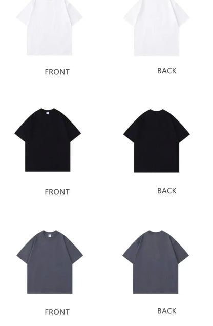 100% pure cotton summer high-end brand men's short sleeve round neck fashionable style half sleeved top breathable T-shirt