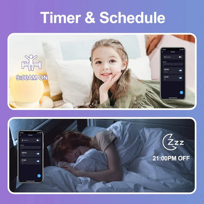 LED-Glühbirne E27 Bluetooth 9W 806LM Smart LED dimmbare Glühbirne, warmweiß (2700K) kaltweißes (6500K) Licht, 2St.