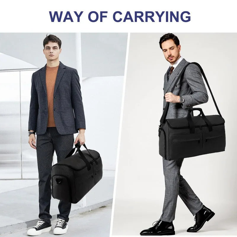 2025 Neue wasserdichte Business-Reisetasche für Herren, multifunktionale Aufbewahrungstasche für Anzüge und Kleidung mit großer Kapazität, tragbare Schultergepäcktasche.