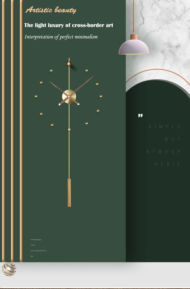 Spanien Große Wanduhr Modernes Design Metall Luxus Wand Uhren Uhren DIY Wohnkultur Stille Wohnzimmer Orologi Da Parete Geschenk