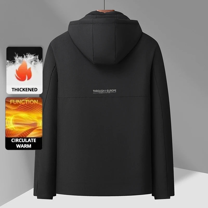 Top Grade Winter New Brand Hooded Casual Fashion Windbreaker Quilted Parka Jacket Puffer Bubble Coats Outwear Men Clothes.