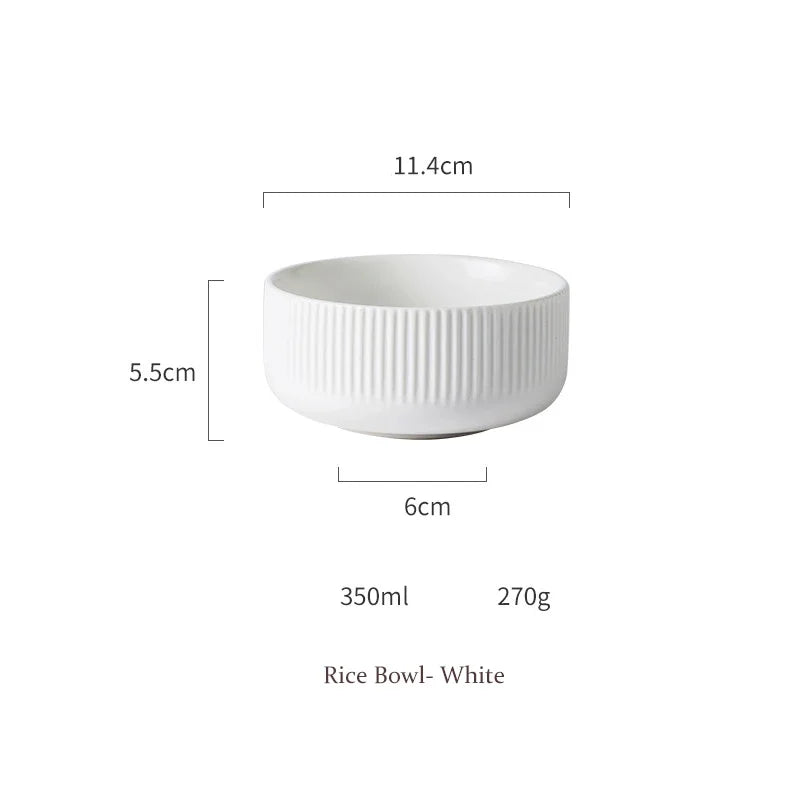 KINGLANG Nordic Creative Ceramics Plates matte glazed bowl Dishes Individual  Ins style Dishes Bowl Household Tableware.