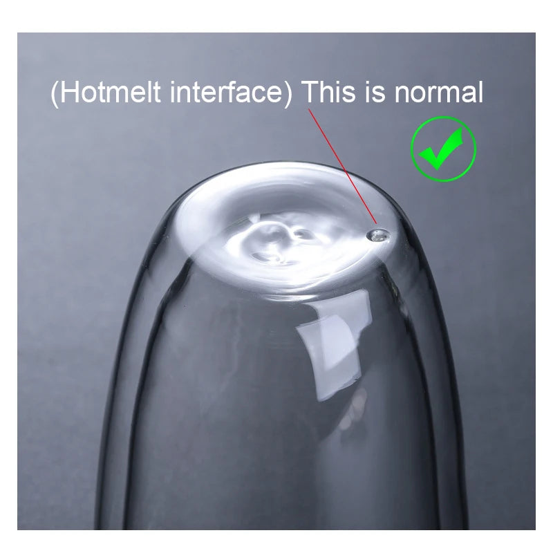 Heat Resistant Double Wall Glass Cup 80-650Ml Beer Milk Coffee Water Cups Transparent Cup Wholesale Glass Drinkware Mug Set Gift.