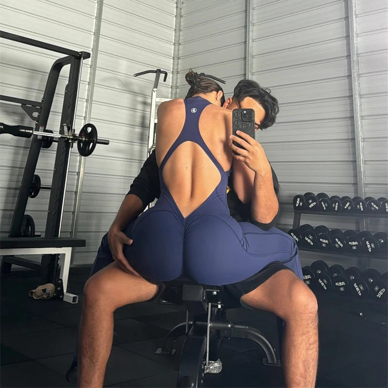 2025 Allure The Brand Zipper Women Tracksuit Yoga Set One Piece Jumpsuit Workout Scrunch Legging Rompers Sport Gym Active Suit.