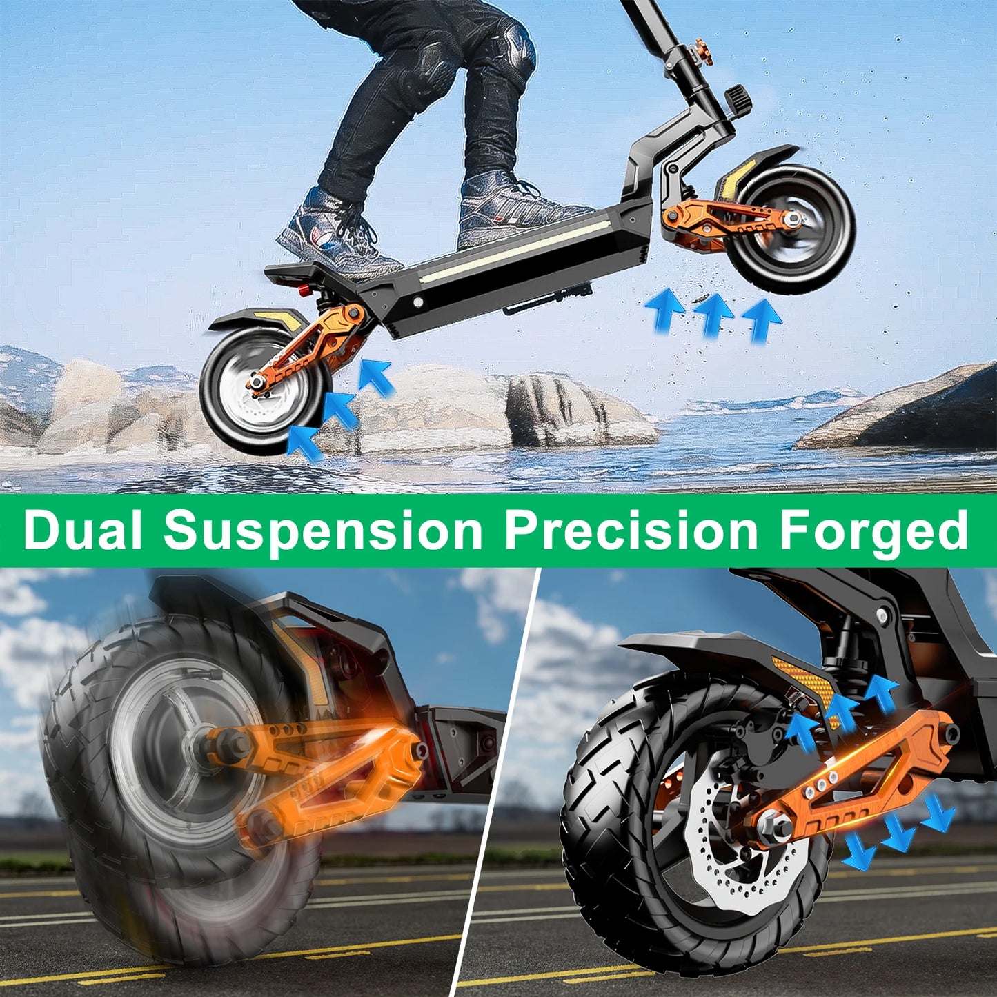 DECE DES20 Adult Electric Scooter 1200W Motor E-Scooter  48V13AH Battery 10 Inch Tire City Escooter.