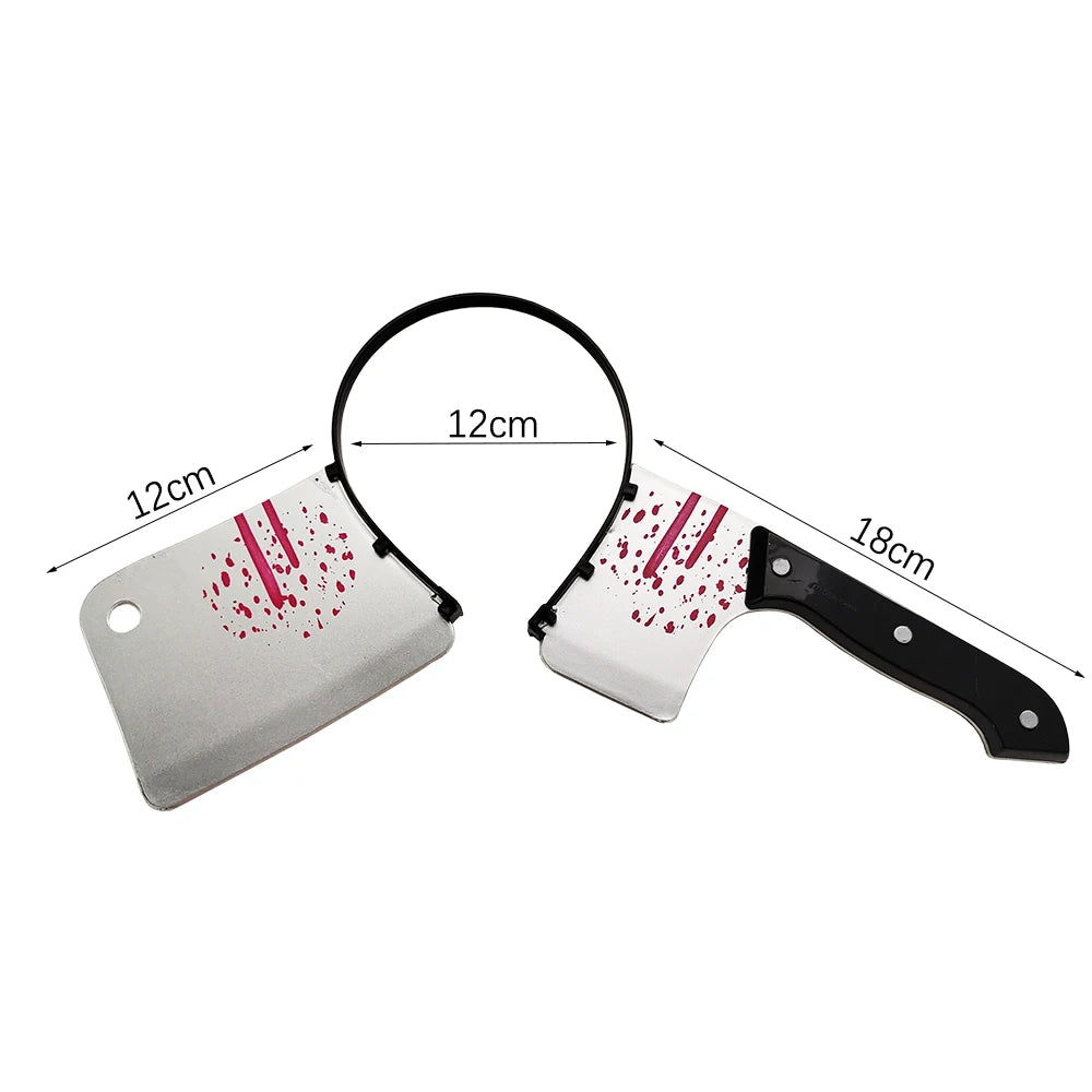 Halloween Haar Reifen Horror Blut gefälschte Axt Sägen Messer Gothic Stirnband Halloween Party Maskerade Cosplay Prop Dekor Zubehör.