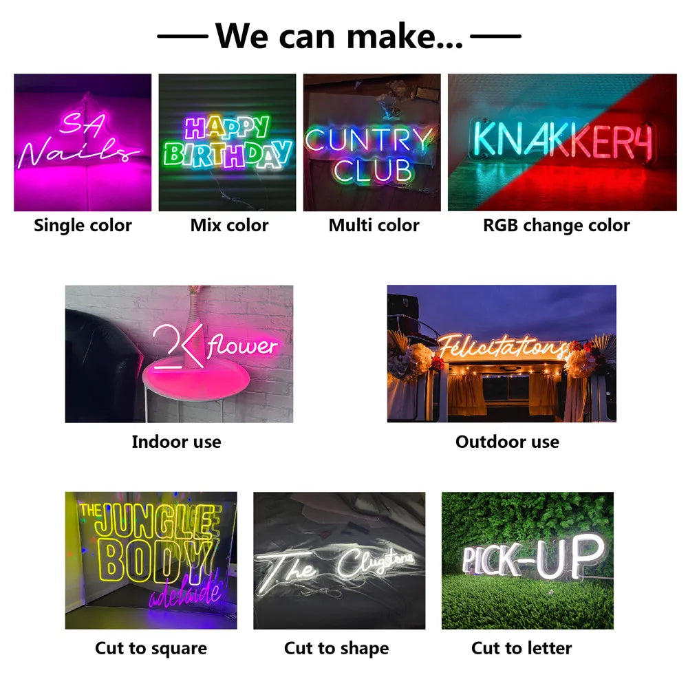 Custom LED Neon Sign Personalized - Free Shipping, 1-3 Days Fast Production! ✨.
