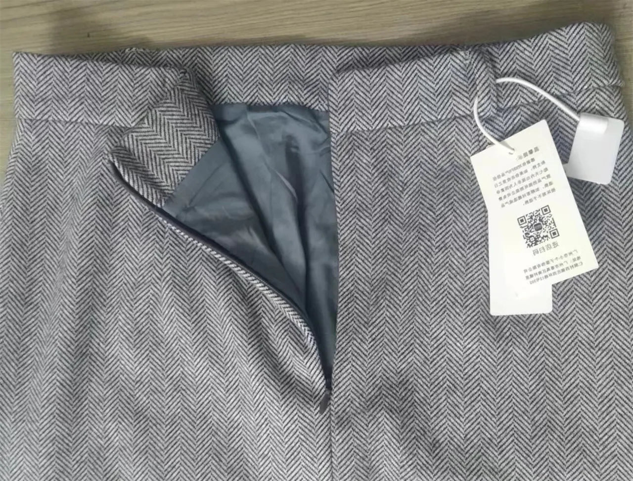 Gray Pencil Skirts Belted Elegant Women Slim Office Ladies Casual A-Line High Waist Split Midi Skirt Autumn Winter