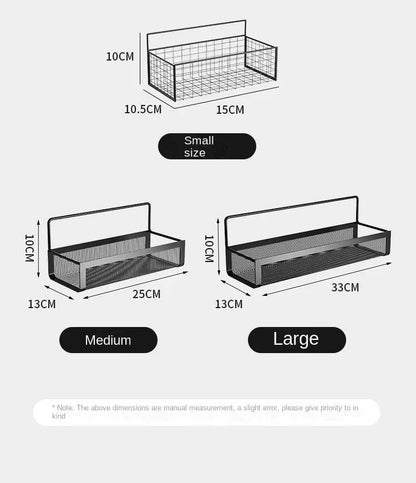 Hängender Aufbewahrungsorganisator, ohne Bohren, tragbar, feuchtigkeitsbeständig, für Küche, Badezimmer, Gewürze, Küche, Badezimmer, Aufbewahrungslösungen