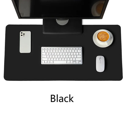 Portable Mouse pad large Gaming Waterproof Non-slip PU Leather Suede Desk Mat Computer Keyboard desk pad Mats white mousepad.