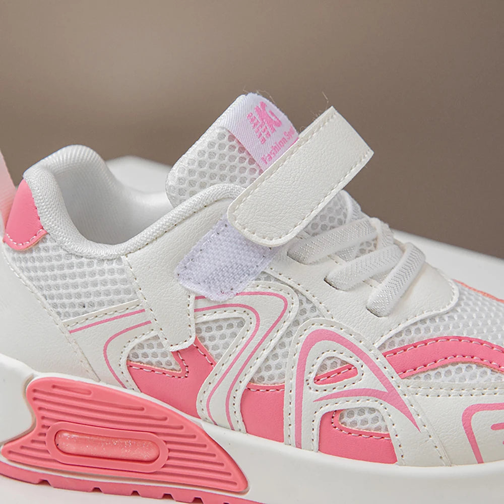 Autumn Children's Sport Shoes PU Leather Teenager Kid's Sneakers Anti-slippery Trend Fashion Girl's Sneakers Boy Running Shoes.