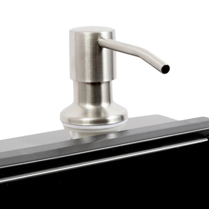 Doppelschüssel-Küchenspüle mit Seifenspender, Abflusskorb, Rohre, Edelstahl 304, 78 x 43 x 22 cm, zusätzliche Aufbewahrung für Restaurants