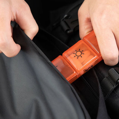 Weekly 6/7/8/10/21 Grids Pill Box Medicine Organizer Black Plastic Storage Box Container Portable Pill Case.