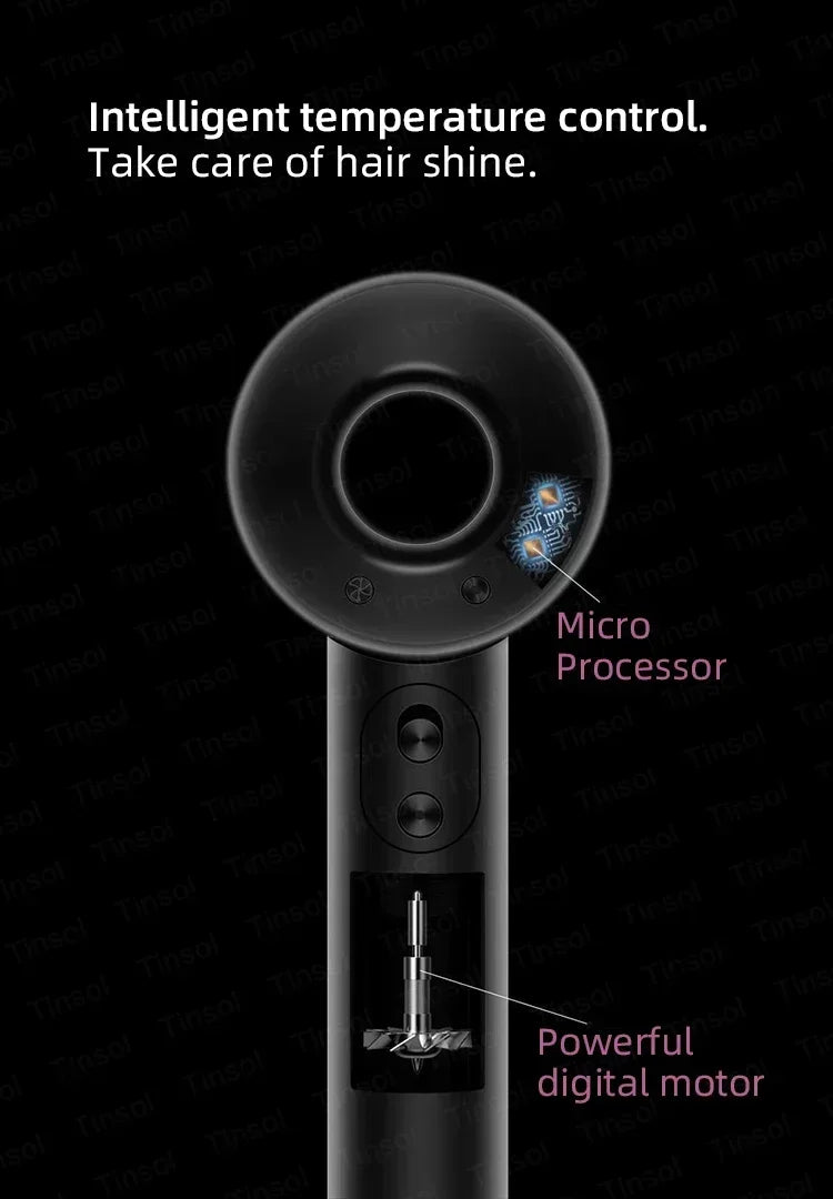 Professional negative ion hair dryer, high-speed constant temperature bladeless hair dryer home negative ion hair dryer