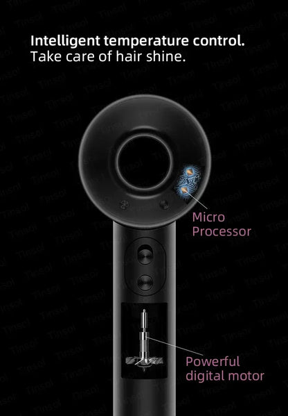 Professional negative ion hair dryer, high-speed constant temperature bladeless hair dryer home negative ion hair dryer