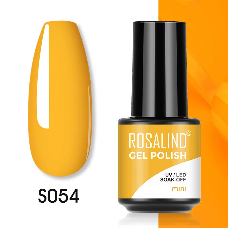 ROSALIND Red Series UV Nail Gel Hybrid Varnish Semi Permanent For Manicure Art Nail Polish Matt Base Top Coat Gel Nail Polish.