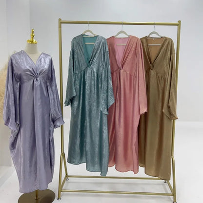 Eid Saudi Arabia Muslim Modest Dress for Women Islam Dubai Abaya Luxury Holiday Party Jalabiya Kebaya 2024 Turkey Kaftan Gown