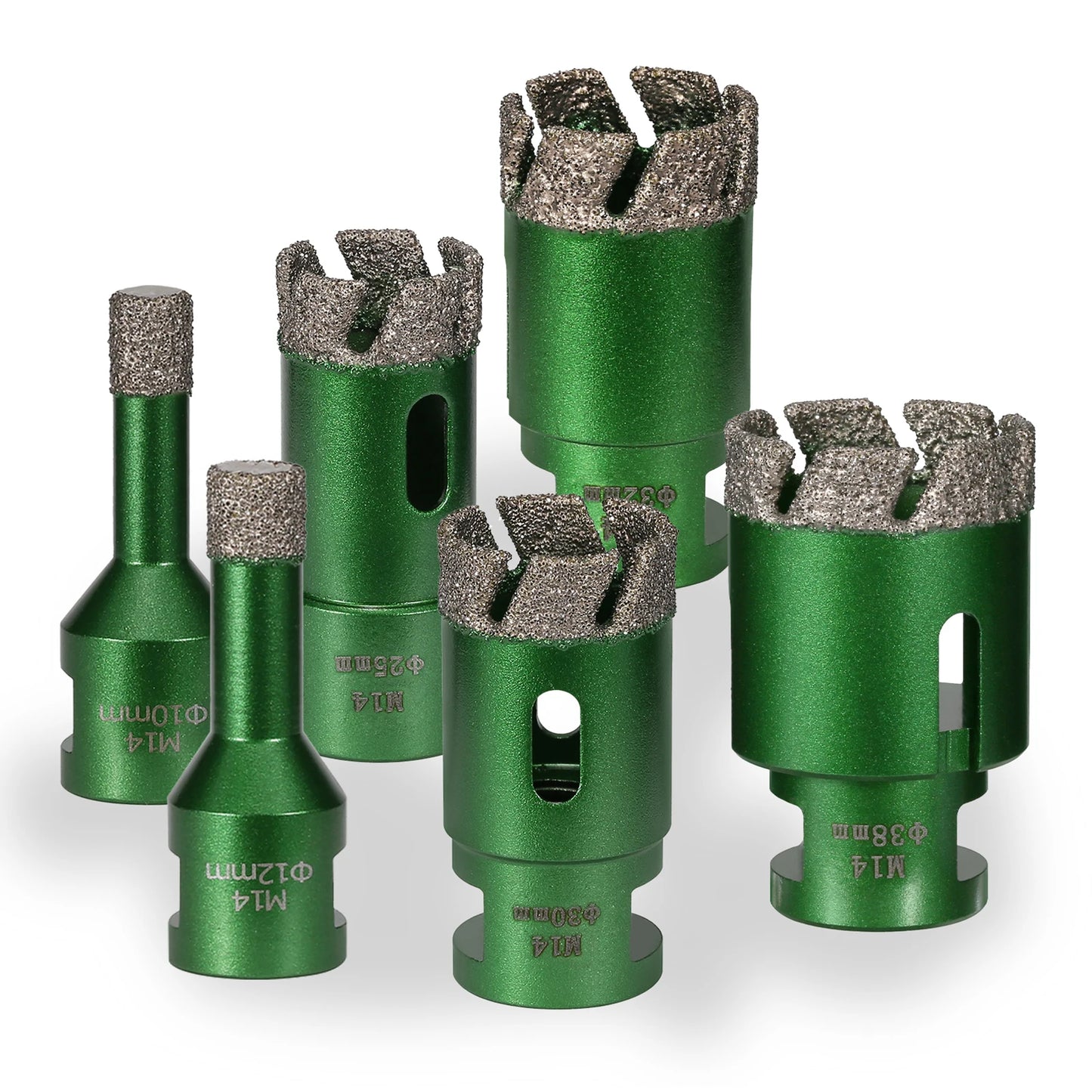 6–130 mm M14-Gewinde, trocken, vakuumgelöteter Marmor, Mauerwerk, Lochsäge, Öffner, Diamantbohrkrone für Keramikfliesen, Granit, Marmor