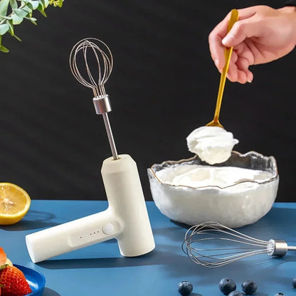 portable Handheld Electric Egg Beater Mini Battery Powered Milk Frother Coffee Drink Mixer Milk Foamer Kitchen Tools.