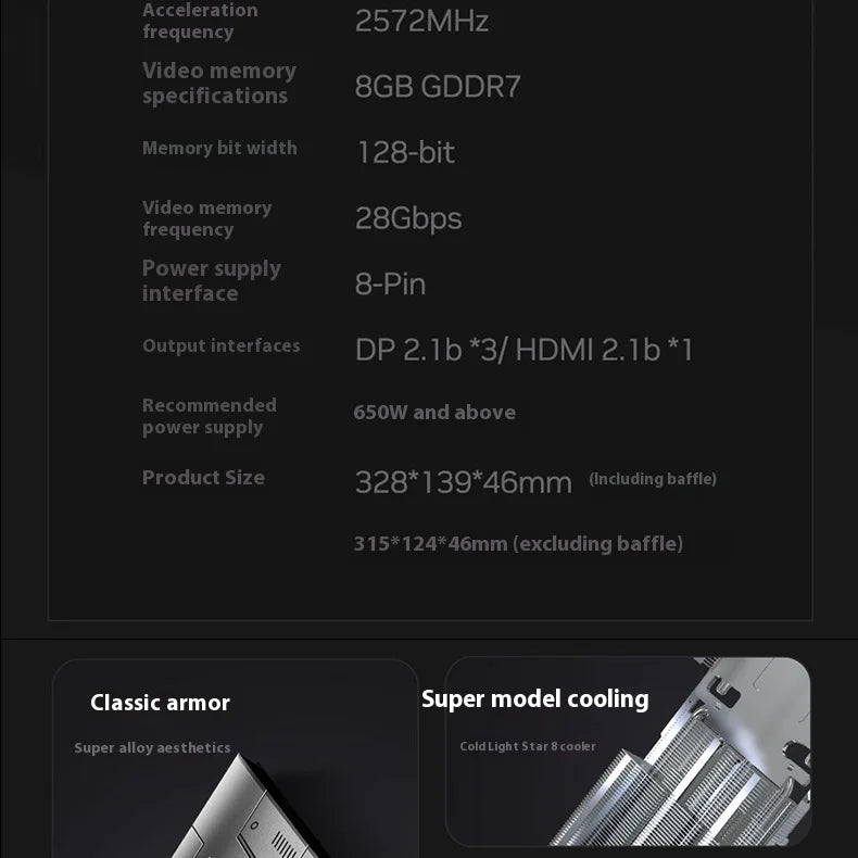 GALAX 5060ti rtx 5060 ti 256-bit GDDR7 Gaming Graphics Card Desktop placa de video Video Card RTX5060TI 8G.