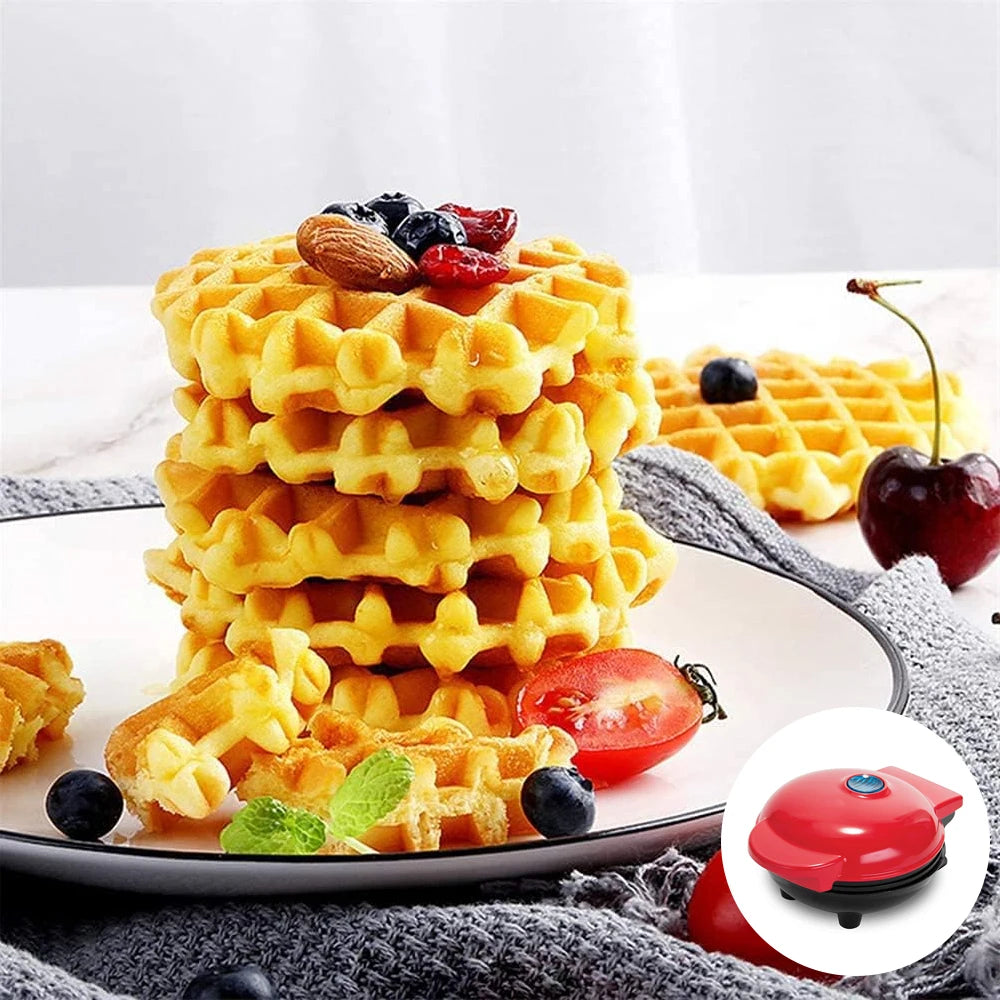 350W Mini Waffle Maker Electric Breakfast Maker Non Stick Pancake Bubble Egg Cake Oven Pan Eggette Machine.