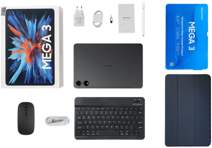 Blackview MEGA 3 Tablet PC  SET, 12.1" 2.5K FHD+ Display, Android 15 Pad MTK G100 Octa core, 36(12+24)GB RAM, 256GB ROM, 8800mAh.