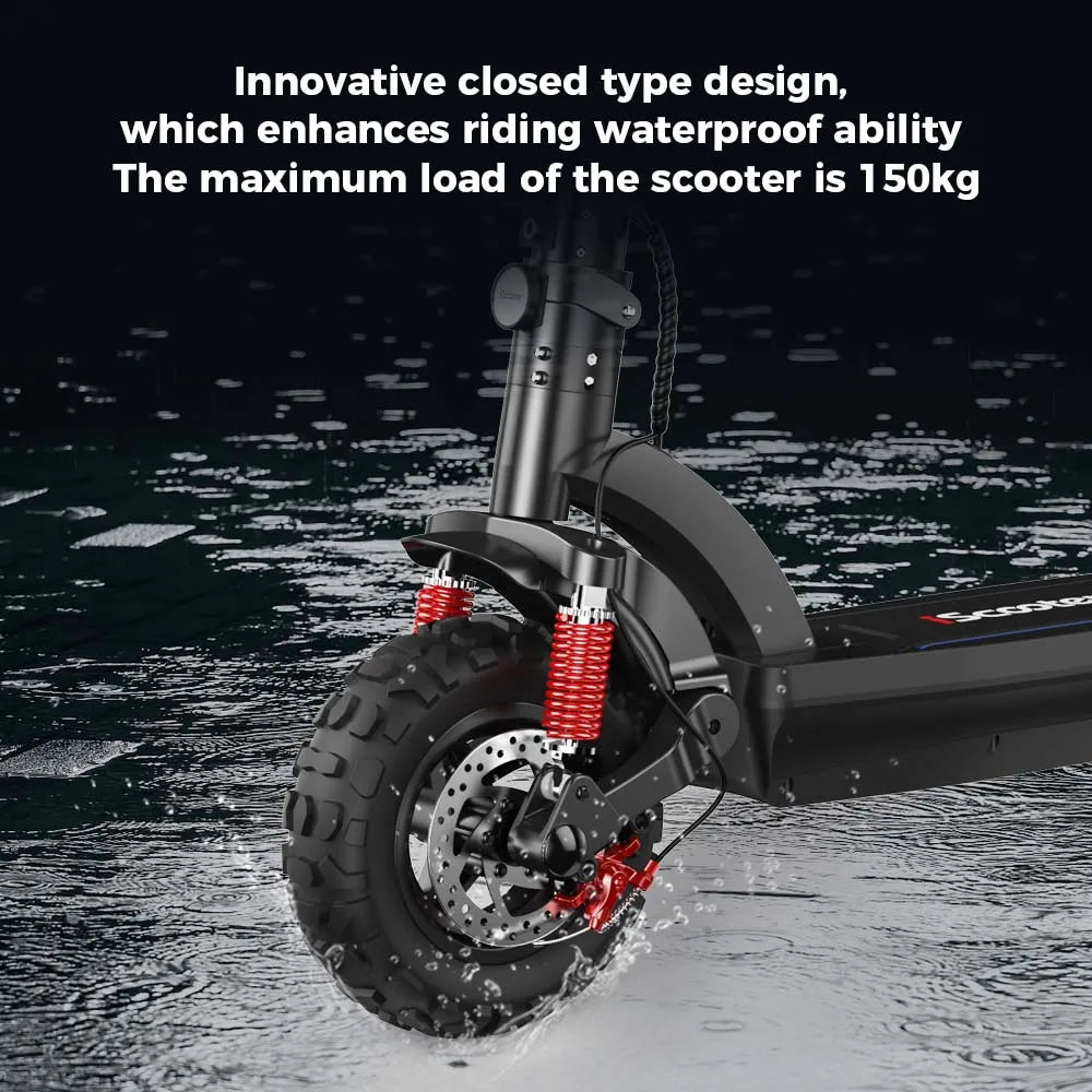 iScooter iX5Plus Foldable Adult Electric Scooter E-Scooter, 45KM/H Electric Kick Scooter, 1000W Skateboards 48V 17.5Ah Kickboard.