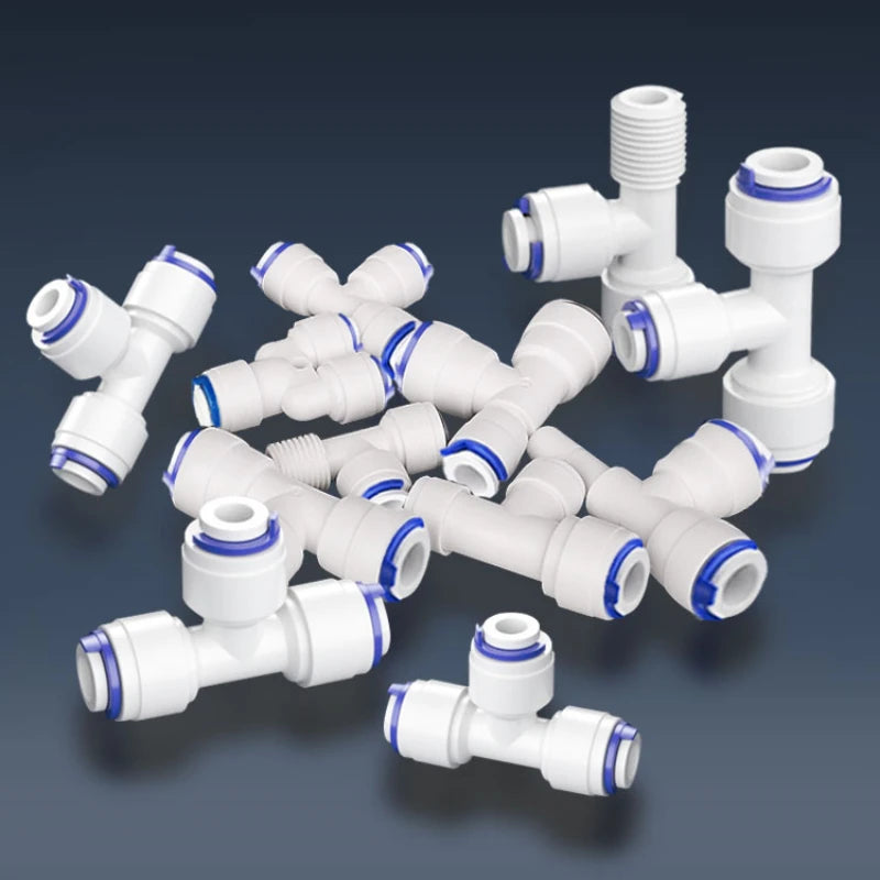 Fit for 1/4" 3/8" OD Tube Straight  Equal Reducer Connector Fitting Aquarium Reverse Osmosis RO Water Dispenser