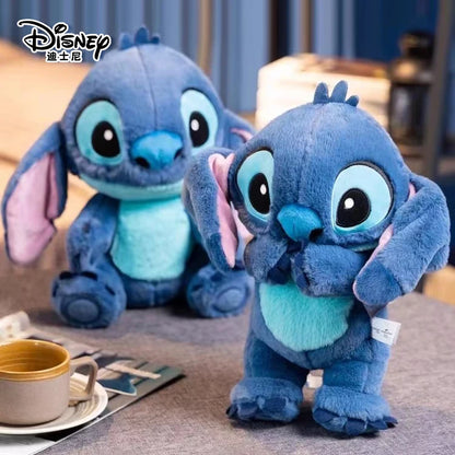 Genuine Disney Kawaii Stitch Stuffed Toys Cartoon&Cute Lilo&Stitch Plush Dolls Throw Pillow BirthdayGift For Kids Boy Girlfriend.