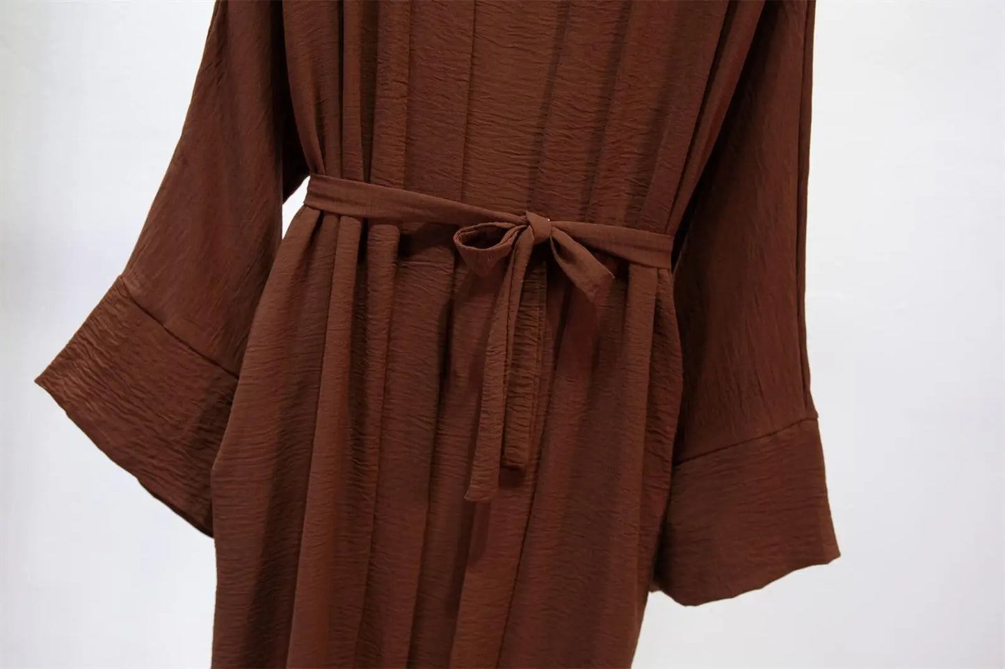 2 Bilder Muslimische Sets Muslim Jilbab Zwei Stücke Frauen Heraus Abaya Lose Strickjacke Mantel Ärmelloses Innenkleid Gebetskleidung mit Gürtel.