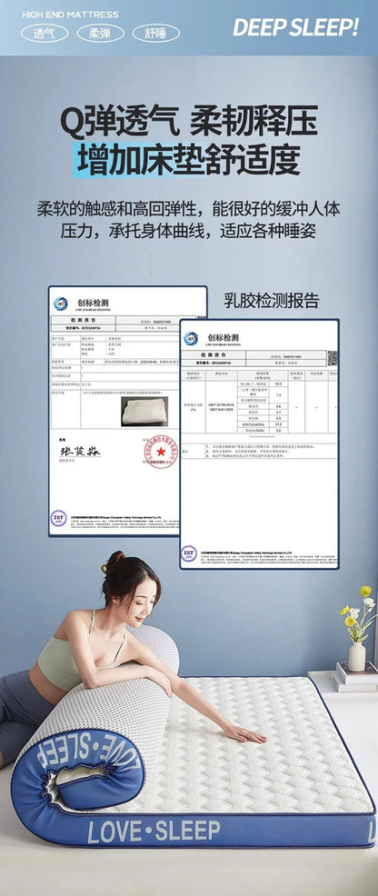 Latex matratze nach Hause gepolstert Studenten wohnheim Tatami verdickt Einzel-und Doppel benutzer definierte Memory Baumwolle Bett matte