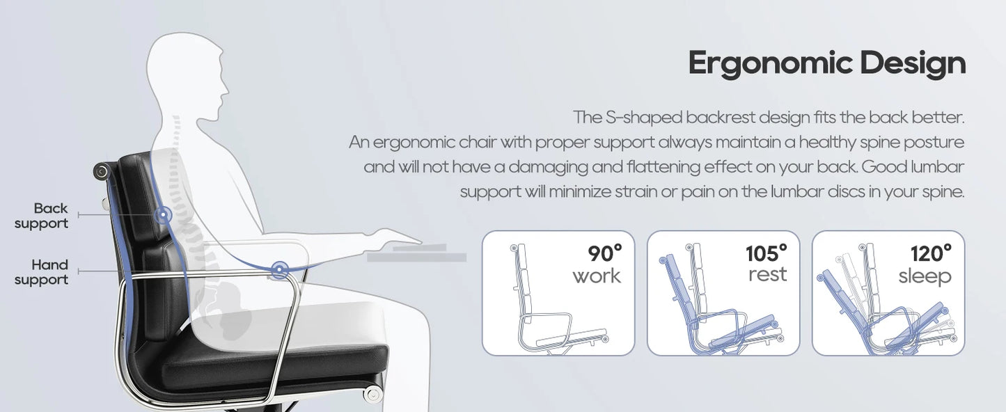 Büro Gasts tuhl gepolsterte Leder bequeme Empfangs stühle mit Rädern verstellbare drehbare rollende Büros tühle