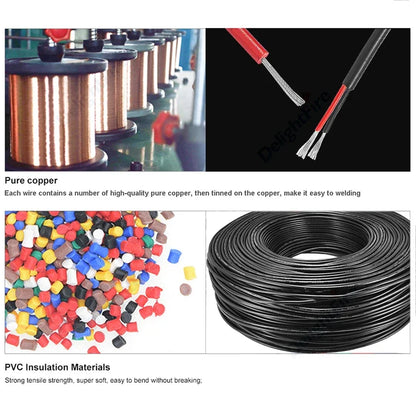 2 3 4 5 6 7 8 Core LED Extension Round Cable Automotive Flexible PVC Sheathed Wire For Outdoor LED Strip Lights Audio Speakers