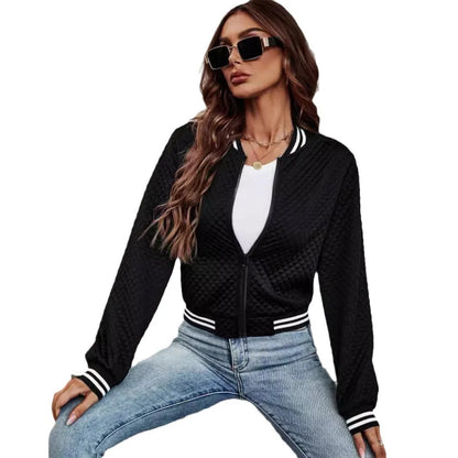 2024 Herbst grenzüberschreitend Europa und Amerika eBay Außenhandel Damenbekleidung neue Mode Reißverschluss Baseballjacke Jacke für Wo