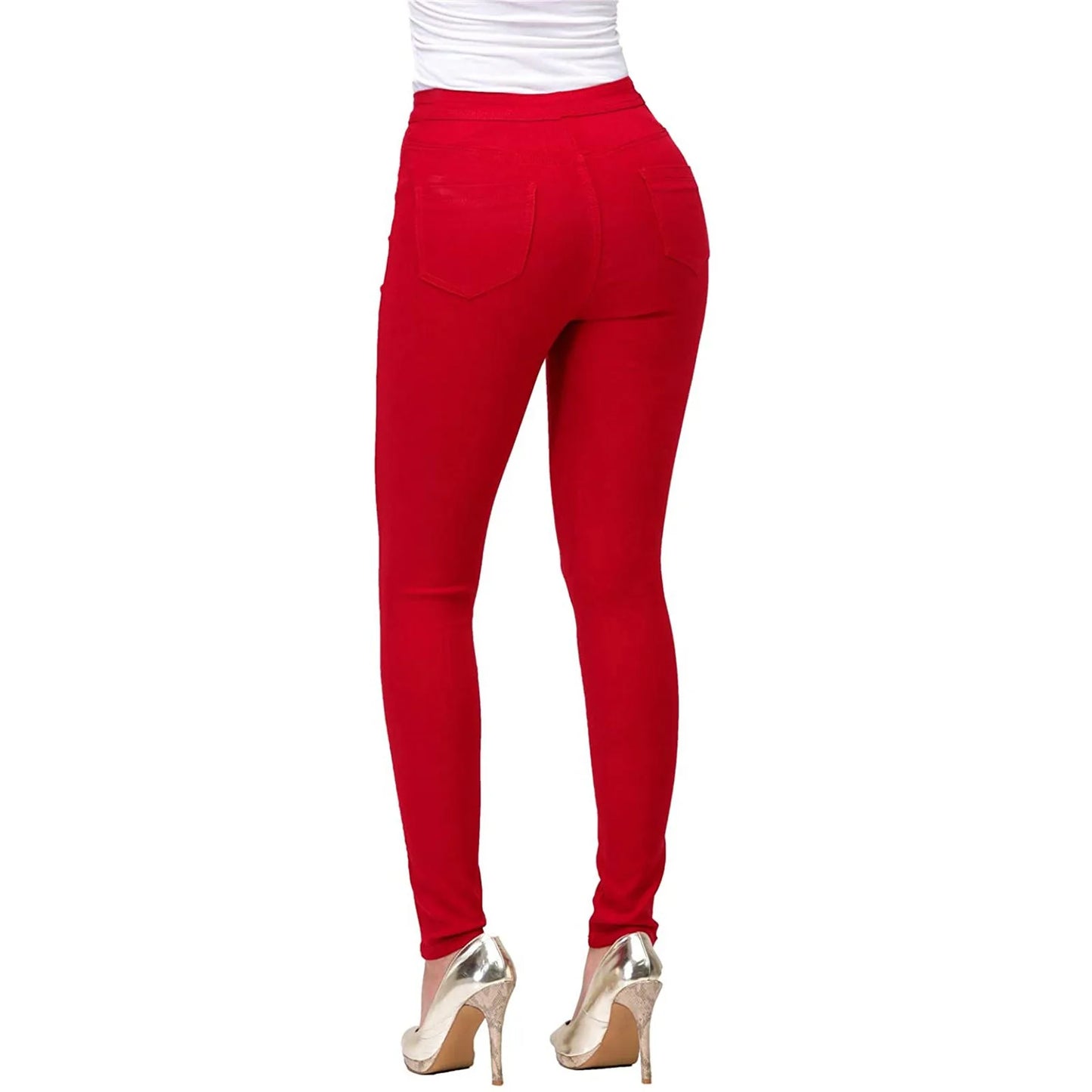 2025 New 7 Colors High Waist Slim Fit Jeans For Women Fashion Stretch Skinny Denim Pencil Pants Casual Female Trousers S-2XL.