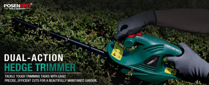 Kabelgebundener elektrischer Heckenschere 450 W, elektrischer Heckenschere, 450 mm Diamantschneidmesser, 16 mm Zahnöffnung